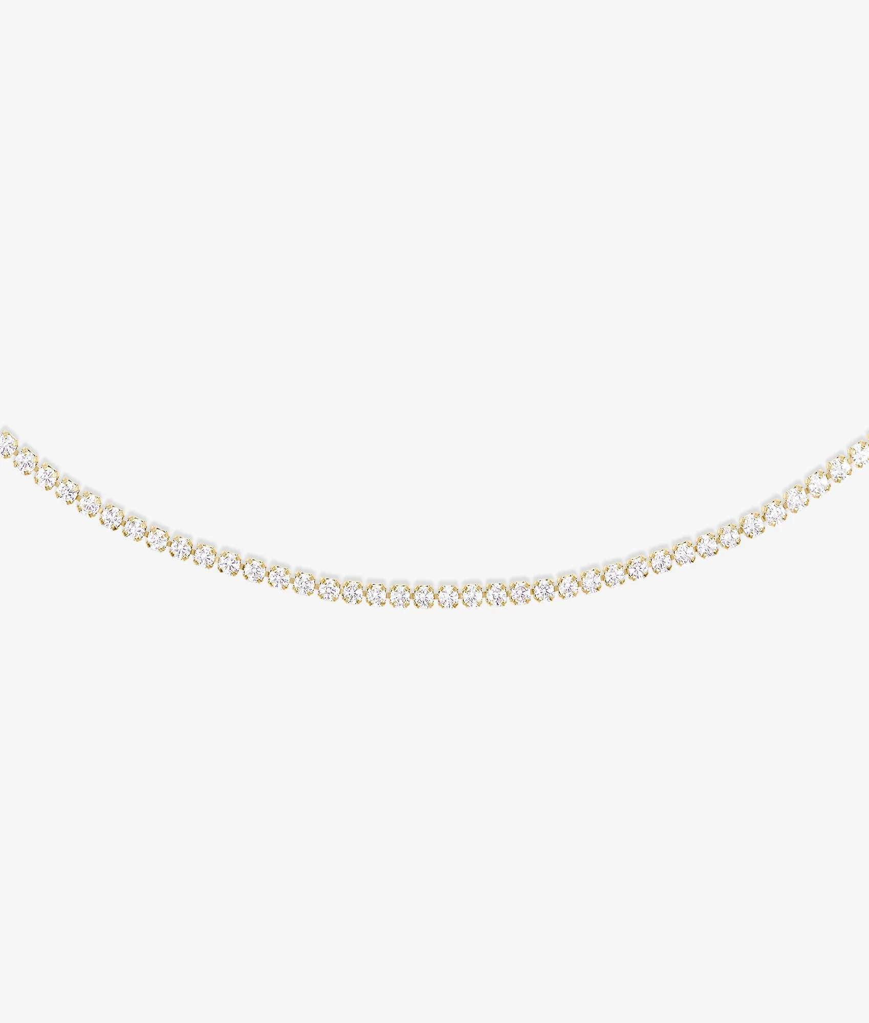 Micro Teeny Tiny Tennis Necklace - Image 5